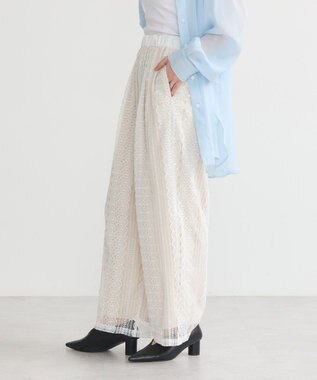 earth music&ecology レースパンツ Off White