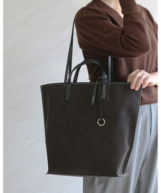 MORROW by thank 【A4サイズ収納可/軽量】VIVIAN LARGE ASスエード　ブラック