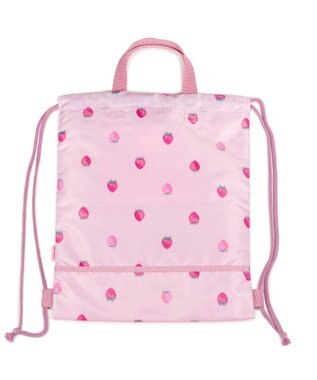 Mother garden マザーガーデン 野いちご お着替え巾着リュック 《レトロストロベリー柄》 レトロストロベリー柄