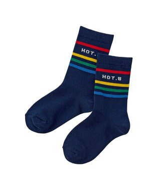 MIKI HOUSE HOT BISCUITS 【9-19cm / 靴下2足セット】 クルー丈 ソックスパック2足セット マルチカラー