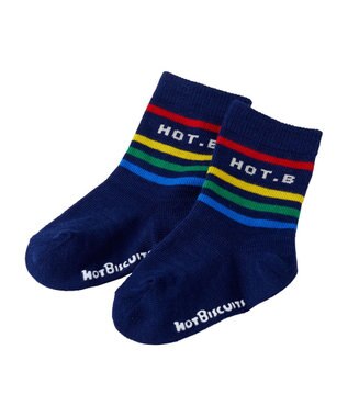 MIKI HOUSE HOT BISCUITS 【9-19cm / 靴下2足セット】 クルー丈 ソックスパック2足セット マルチカラー