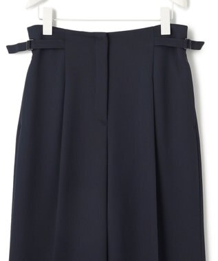 ICB 【2WAY・WEB限定・洗える】シルフィルダブルクロス サスペンダーパンツ ネイビー系