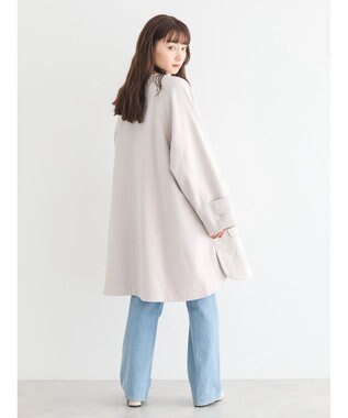 AMERICAN HOLIC 中空ＦＩＢＥＲ２ＷＡＹフード付きコート Light Gray