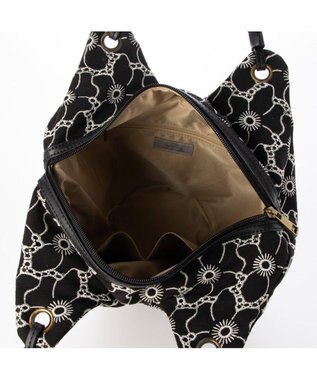 UNBILLION カシュカシュ cachecache / バケツ刺繍トートバッグ ブラック