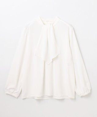 ANY 【2WAY/洗濯機可能】華やぎボウタイブラウス オフ