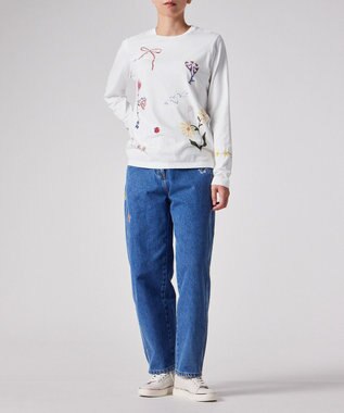 Paul Smith Daisy Chain Doodle 長袖Tシャツ ホワイト