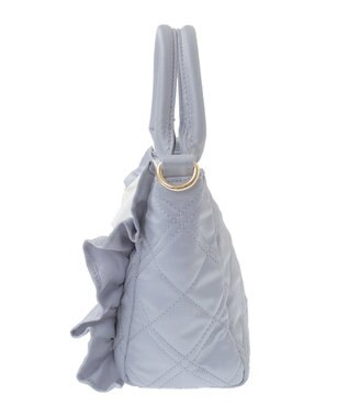 Maison de FLEUR ローズ2Wayキルティングミニトートバッグ Grayish Blue