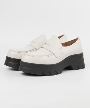 BONTRE 【BONTRE/ボントレ】厚底コインローファー/40002-UA アイボリー