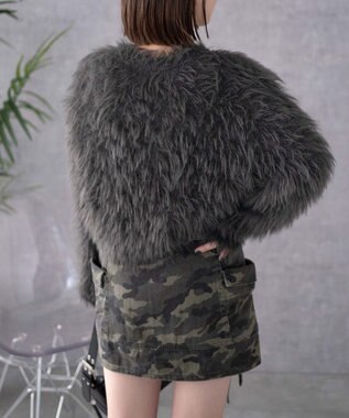 WEGO シャギーショートPO ダークグレー