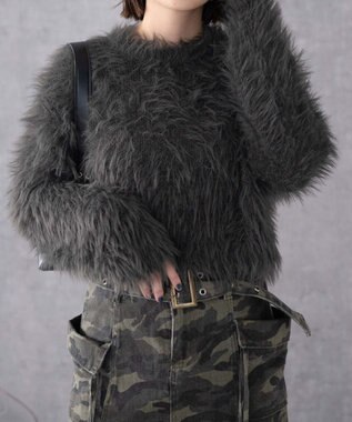 WEGO シャギーショートPO ダークグレー