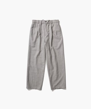 ATON LINEN WOOL TWILL | ルーズフィットパンツ - UNISEX LIGHT GRAY