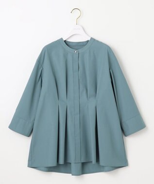 ANY SIS S ウエストタックチュニック ブラウス グリーン