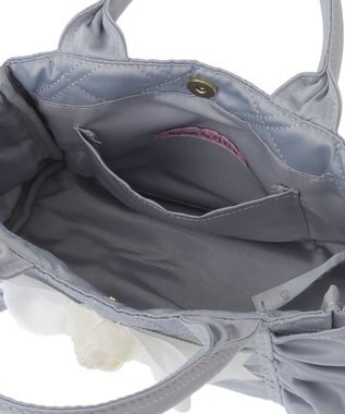 Maison de FLEUR ローズ2Wayキルティングミニトートバッグ Grayish Blue