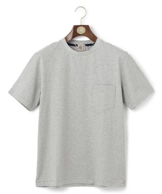 J.PRESS MEN バックプリントTシャツ ライトグレー系
