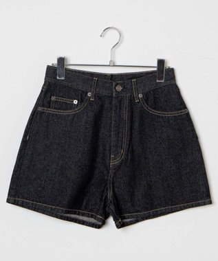WEGO デニム台形ショートパンツ ブラック