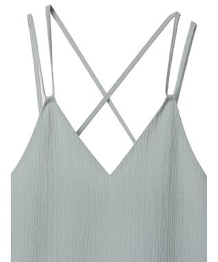 Green Parks 表面感キャミワンピース Blue