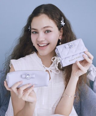 Maison de FLEUR ブルーマニアロングポーチ Grayish Blue