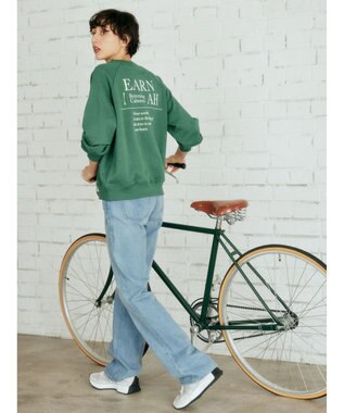 AMERICAN HOLIC ラグランロゴスウェット2 Green