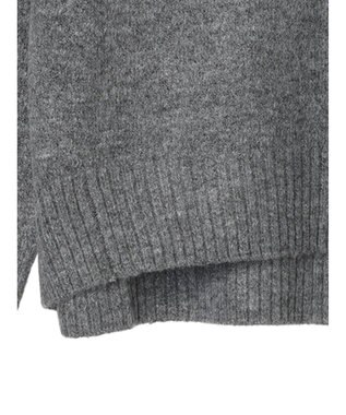 Green Parks ｆｕｗａっとメランジ前後差ニットプルオーバー Gray