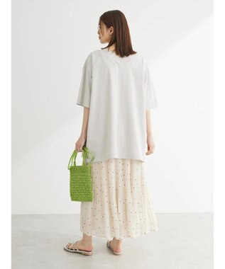 Green Parks 冷っとすずやか　バックカシュクールチュニック Light Beige