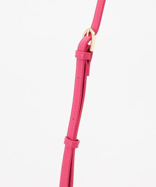 LA BAGAGERIE シープレザー　ギャザーミニバッグ ピンク