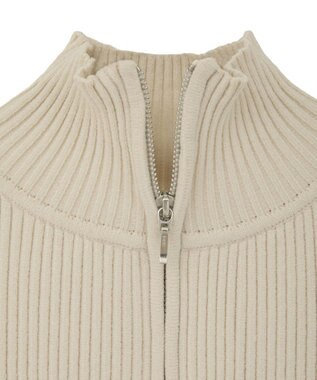 CRAFT STANDARD BOUTIQUE ミニモールハーフジップニットプルオーバー Off White