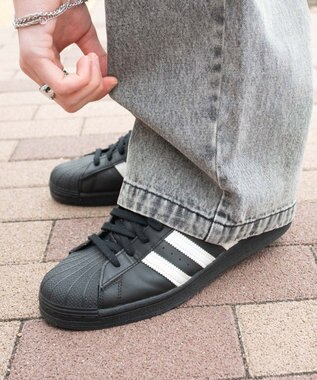 WEGO 【ユニセックス着用ITEM/SMLサイズ展開】ルーズテーパードデニムパンツ グレー