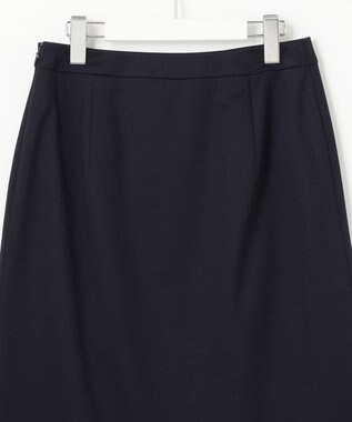 J.PRESS LADIES S 【セットアップ対応・洗える・抗菌防臭】T/Cポンチ スカート ネイビー系