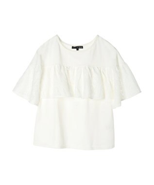 Green Parks ・ＳＵＧＡＲ　ＳＰＯＯＮ　レースフリルプルオーバー Off White