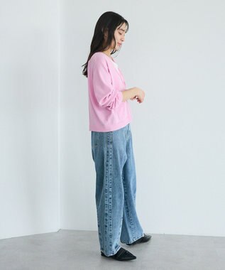 CRAFT STANDARD BOUTIQUE Ｖネックニットカーディガン Pink
