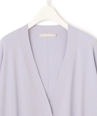 ICB 【洗える】ヴィスコースワイド カーディガン ライラックグレー系