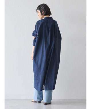 AMERICAN HOLIC 丈違いボイルワンピース Navy