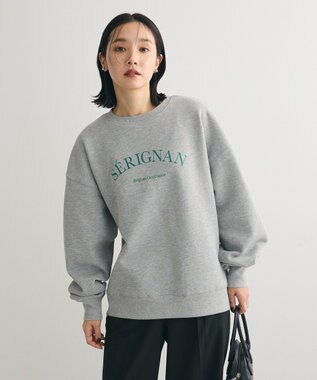 Green Parks 裏起毛アソートロゴプルオーバー Gray Mixture