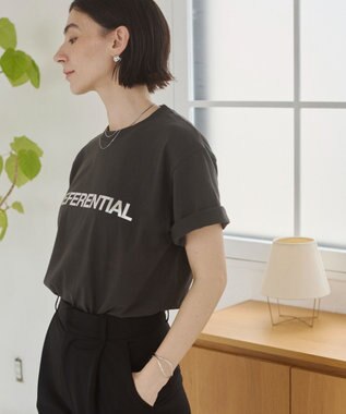 WEGO 【ANGIE VINTAGE】フロッキーロゴプリントTシャツ 柄9