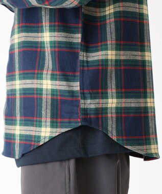 Columbia Columbia/ フレアガンストレッチフランネルシャツ /コロンビア Coll Navy Two Lane Tartan