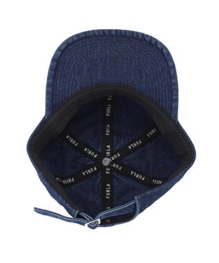 MOONBAT FURLA(フルラ)デニムキャップ  UVカット 帽子 ネイビーブルー