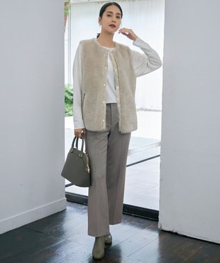 自由区 シープストレッチショート ブーツ モカ