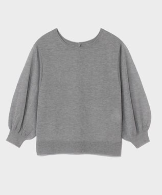 GRACE CONTINENTAL ラメシアーニットトップ グレー