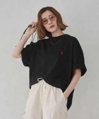WEGO 【ユニセックス着用ITEM】別注USPOLO　ヘビーウエイトBIGT（S） ブラック