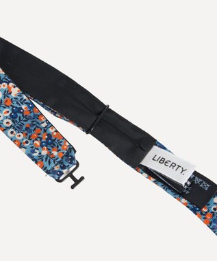 LIBERTY. ウィルトシャー・ベリー シルク ボウタイ ブルーグリーン