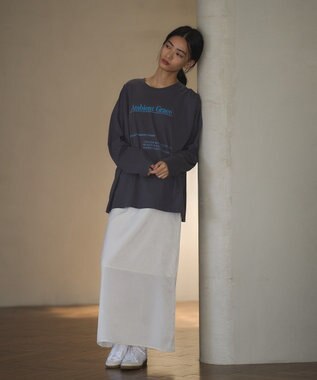 CRAFT STANDARD BOUTIQUE ダルサテンIラインスカート Ivory