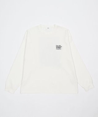 WEGO 【ユニセックス着用ITEM/MLサイズ展開】ガールプリントT（LS） ホワイト