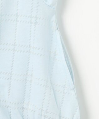 組曲 KIDS 【90-100㎝】オパールチェック パーカー サックスブルー系