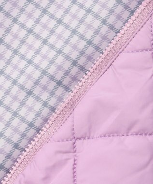 組曲 KIDS 【150-170㎝】マフラー付き中綿キルト アウター ラベンダー