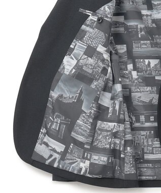 JOSEPH HOMME ウーステッドモックロディ ジャケット＜裏地：フォトコラージュプリント＞ グレー系1