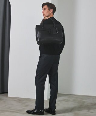 GOTAIRIKU 【保温性/ストレッチ/シワになりにくい】サキソニーストレッチパンツ（１タック） グレー系