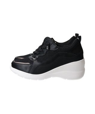 Bridget Birkin 【Round About】サイドジップヒールアップスニーカー ブラックコンビ