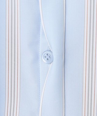 ICB 【WEB限定カラーあり・洗える】ラッフルデザインシャツ サックスブルーストライプ系［WEB限定］