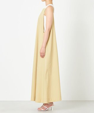 NAVE 【Nave・洗える/撥水加工/ストレッチ素材】ライトタフタ  キャミドレス ライトイエロー系