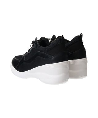 Bridget Birkin 【Round About】サイドジップヒールアップスニーカー ブラックコンビ